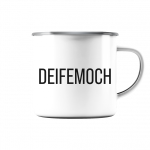 DEIFEMOCH Stick - Emaille Tasse (Silber)